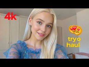 [4K] Shein Bikini Try-On Haul 2025 | Transparent & Stylish Summer Outfits | Fashion Trends