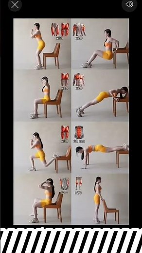 📌 Quick Chair Workout 🪑