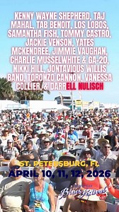 39K views · 366 reactions | Get ready to move!! Tampa Bay Blues Fest is back and hotter than ever  Legendary artists  Soulful sounds ⚡️ Energetic crowd Get your tickets now ️ https://www.etix.com/ticket/p/95693537/tampa-bay-blues-festival-2026-stpetersburg-vinoy-park @visitspc #visitstpeteclearwater | Tampa Bay Blues Festival | Facebook