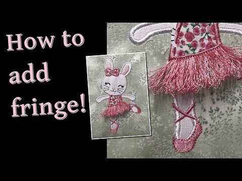 Add Fringe to an Existing Design using Embrilliance Essentials and StitchArtist 2