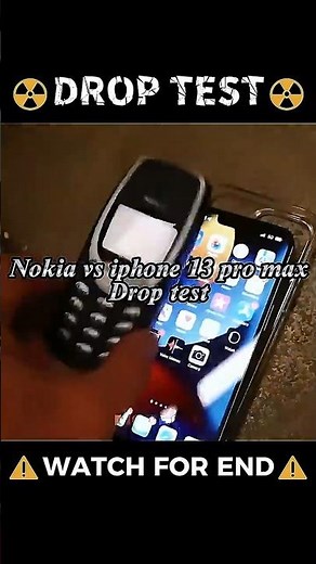 Nokia 3310 vs iPhone 13 Pro Max DROP TEST! 🧱