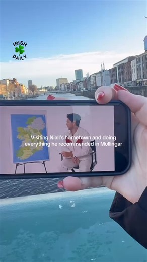 Irish Daily on Instagram: "“Visiting Niall’s home town Mullingar”😊 Have you been to Mullingar?💚🤍🧡 #niallhoran #mullingar #ireland . 📸👉 @__camila 🙌💚 #Irish_Daily #Visitireland @clarkesbarmullingar"