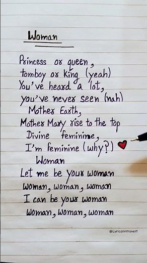 Woman Lyrics Song by Doja Cat #woman #dojacat #lyrics
