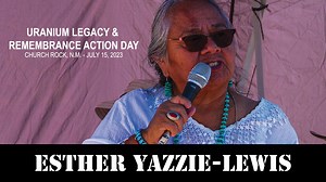 2.8K views · 61 reactions | Navajo Times video | Rick Abasta Listen as Esther Yazzie-Lewis of Edgewood, New Mexico, speaks during the Uranium Legacy and Remembrance Action Day in Church Rock, New Mexico, July 15. | Navajo Times | Facebook