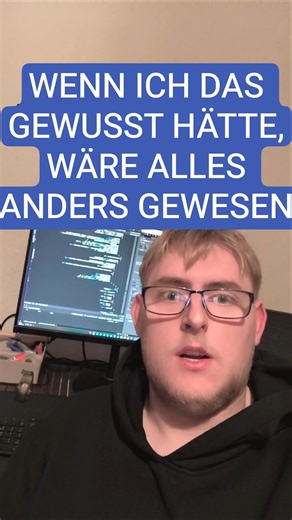 Das war ich ungefähr vor 1 Jahr, naja jetzt habe ich zumindestens ne kleine Community😭✌🏻#coding