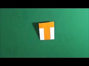 Alphabet origami「T」アルファベット折り紙