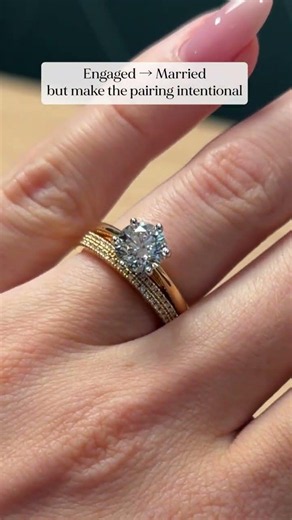 How to Choose the Perfect Wedding Band for Your Engagement Ring 🤍