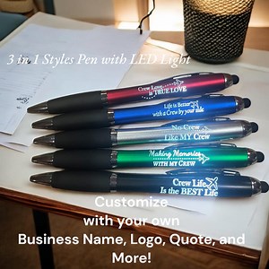 Custom LED Light up Stylis Pen, Engraved 3 in 1, Stylus LED Light up Pen, Personalized Business Pen Bulk, Engraved Business Pen Bulk - Etsy Canada