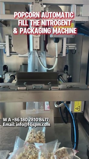 popcorn automatic fill the nitrogen and packaging machine