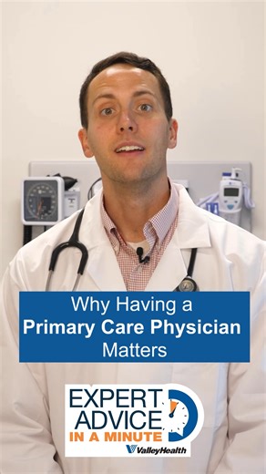 A Primary Care Physician plays an important role in your long-term health. In this video, Dr. Kevin Volkema shares why having a PCP matters — from preventive care and early detection to building a relationship with a provider who knows you and your health history. Looking for a PCP? Learn more at valleyhealthlink.com/findadoctor. | Winchester Medical Center