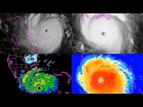 Major Hurricane ANDREW (04L) 1992 Satellite & Radar Animation - from Formation to Dissipation.