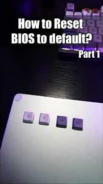 How to reset bios to default settings PART 1 #shorts