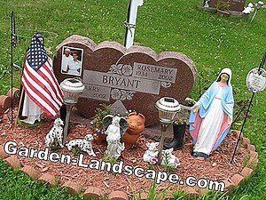 Landscaping: Make grave decoration yourself - ideas with gravel and stones | 2025