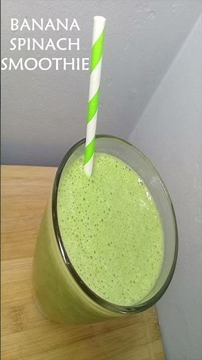 Easy Green Smoothie Recipe Banana and Spinach Smoothie #Shorts || Healthy Smoothie Recipe