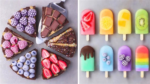 Berry Pizza Slices and Summer Popsicles