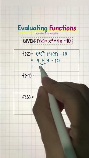 FUNCTIONS | Evaluating Functions #function #mathematics #learning