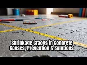 Shrinkage Cracks in Concrete | Causes, Prevention & Solutions