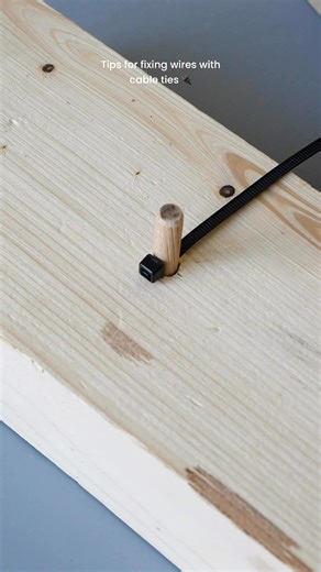 2.4M views · 4.6K reactions | Tips for fixing wires with cable ties ✨ • • #woodworkingproject #homerenovationproject | Tiffany Design Studio | Facebook