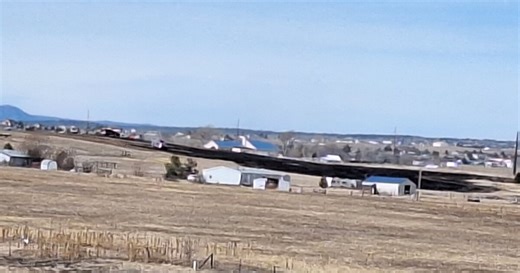 Multiple agencies respond to a grass fire near Falcon on Monday