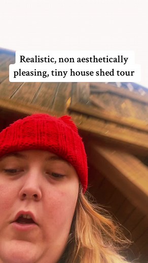 My goal over the next couple months is to get the lofts organized and utilize them for more storage and i also am in the market for a sleeper sofa or some sort of better sleeping arrangement thats not the couch or an air mattress lol i also feel adverse to having just a bed in the main area idk why. But like im also terrified of climbing the ladder every day to get in and out of bed so thats another leg of the tiny house journey 😅 i do love my little shed though ❤️ so yeah thats a realistic non