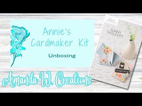 Annie’s Cardmaker Kit of the month club Unboxing and first impression