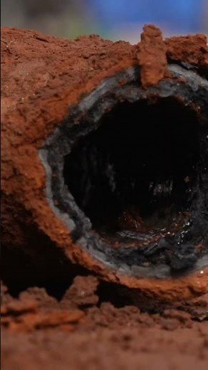 Replacing a sewer line using trench-less method, otherwise known as pipe bursting.