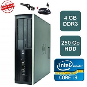UNITE CENTRALE HP 6300 Pro-CORE INTEL i3- RAM 4Go -250Go HDD -Remis à neuf