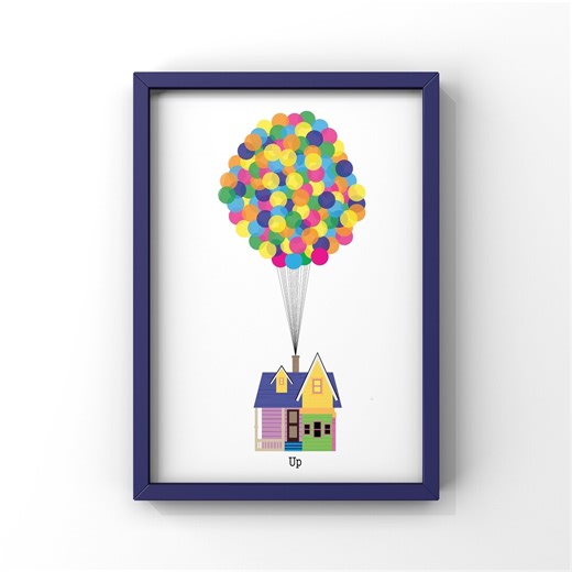 Carl's House 'up' Print: Pixar Minimalist Wall Art (digital Download) - Etsy Israel
