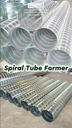HVAC Automatic Aluminum Air Duct Manufacturing Spiral Round Duct Forming Making Machine