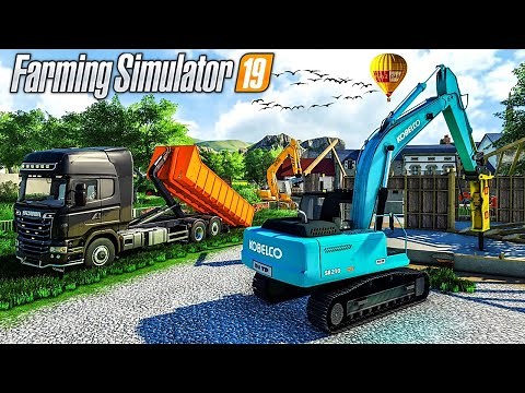 Démolition de Maison (Enlèvement des fondations) | Farming Simulator 19 TRAVAUX PUBLICS