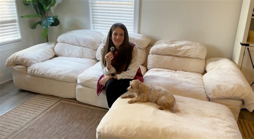 Watch Full Unboxing, Demo, and Review of This Cloud Couch! on Amazon Live