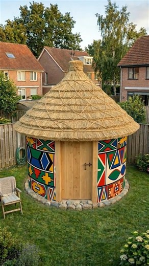 I Built an African Hut in My Backyard Full Timelapse Build