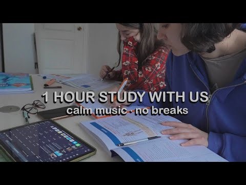 1 hour study with me // sibling edition ☁️ (with calm music) | DUS Çalışma Günlükleri #2