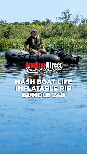 Boat Life 🛶👀 The NASH Boat Life Inflatable RIB 240 Bundle allows you to live the adventure and explore the wonders beyond the bank 🌊 Coupled with the 45lb electric engine and electric air pump, plus puncture repair kit, oars, wooden seats and carry bag as standard! 🤯🎣 Shop Now – Online, in-store and on the MyAD App 📲 https://bit.ly/3CE2Pj5 #AnglingDirect #ADTV #ADProductSpotlight #TeamAD #Fishing #NewProduct #Nash | Angling Direct