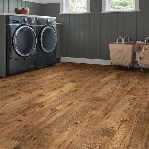 QuickStep by Mohawk Longview Chestnut Waterproof Laminate Flooring, 17.18 sq. ft. per box - Samsclub.com