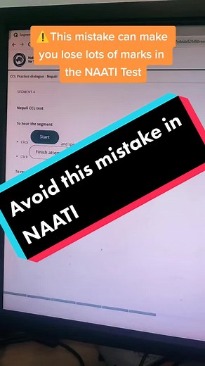 Make sure to avoid this mistake in the #NAATI test. #nepaliinaustralia #naaticcl #NepaliNAATI #naaticlass #education #Exam #language #australianpr #professionalyear #student