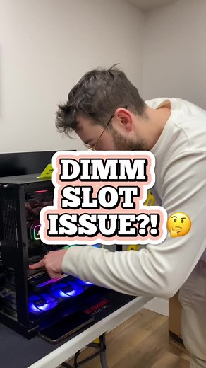 BROKEN DIMM SLOT?! 😡 #pcrepair #pc #ram #gamingpc #pcgaming #egirl #gamerguy