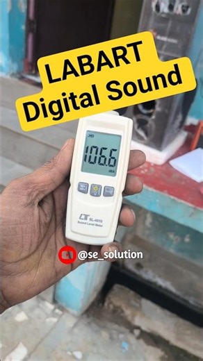 LABART Digital Sound Decibel Meter Sound Reader with Certificate #sesolution #shorts