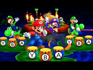 Mario Party The Top 100 - Lucky Boys Battles - Waaluigi vs Mario vs Luigi vs Yoshii