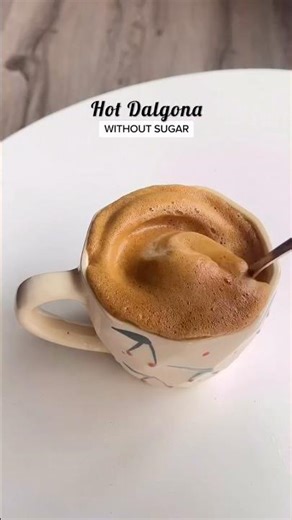 Hot Dalgona | Easy Recipes #shortvideo