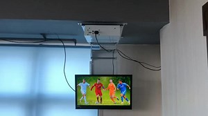 Eclectic Flip Down  Celling TV Lift Motorized TV Mount Bracket / Controller Adjustable Lifter Fit for 32