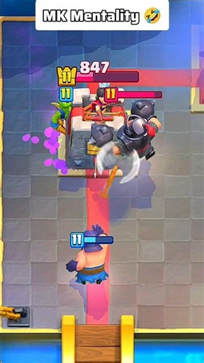Poor mega knight caught in Clash Royale #shorts
