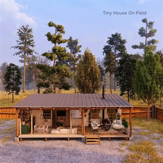 29K views · 190 reactions | Tucked away in the heart of the forest, this charming container home blends modern comfort with natural beauty. A cozy retreat built from repurposed shipping containers, it’s the perfect escape for anyone dreaming of a peaceful life surrounded by trees and tranquility. | Shipping Container World | Facebook