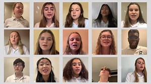 21K views · 245 reactions | Since the Cathedral choir's Christmas concert was canceled, they were forced to go virtual and the students did an outstanding job! The choir beautifully performed over Zoom and the performance was edited for everyone to see! "Peace I leave with you, my peace I give you, I do not give to you as the world gives, do not let your hearts be troubled, and do not be afraid." | Cathedral High School | Facebook