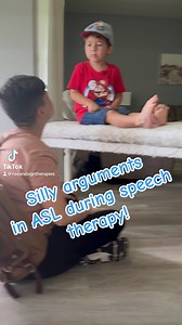 You can still TALK BACK in ASL! The sass is real! This little guy is trilingual in ASL, English, AND Spanish! We work in all languages, but today was an ASL focused day! He loves the sign for mad- he's so expressive! | Rise & Sign