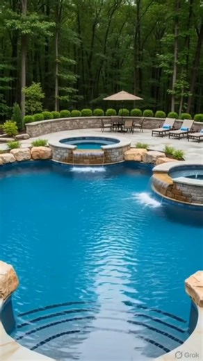 Broken Backyard ➜ Luxury Swimming Pool Transformation 😍#viral #shorts #satisfying #trending