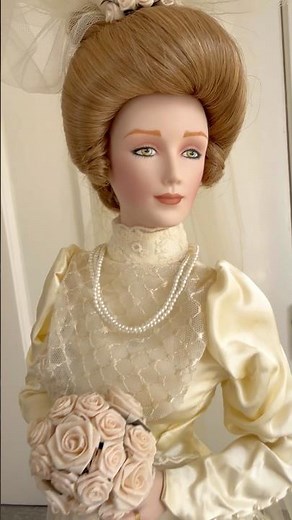 The Gibson Girl Bride Doll from Franklin Heirloom Porcelain Dolls