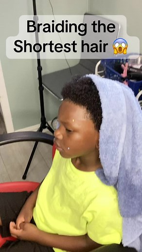 Braiding the shortest hair #fyp | braiding short hair men