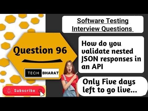 How do you validate nested JSON responses in an API | Software testing interview questions 2025