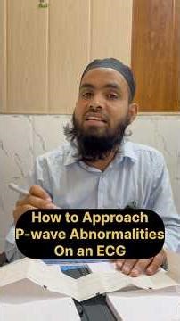 How To Approach P Wave Abnormalities | P Wave Related ECG |#shortsfeed #ecg #ecginterpretation